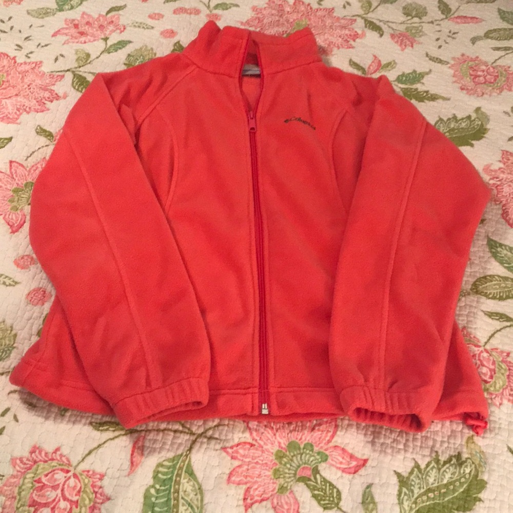 Pink fleece Colombia zip jacket
